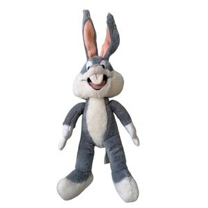 Vintage 1991 Warner Bros Looney Tunes Bugs Bunny Plush Toy Stuffed Cartoon 16"